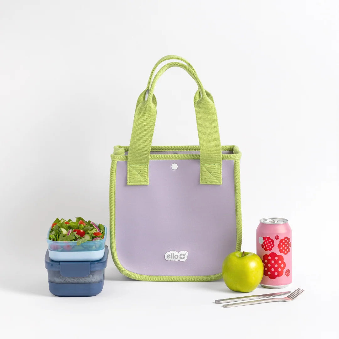 Reusable Lunch Tote with Multiple Pockets and a Foldable Design for Work Lunches, Picnics and Travel