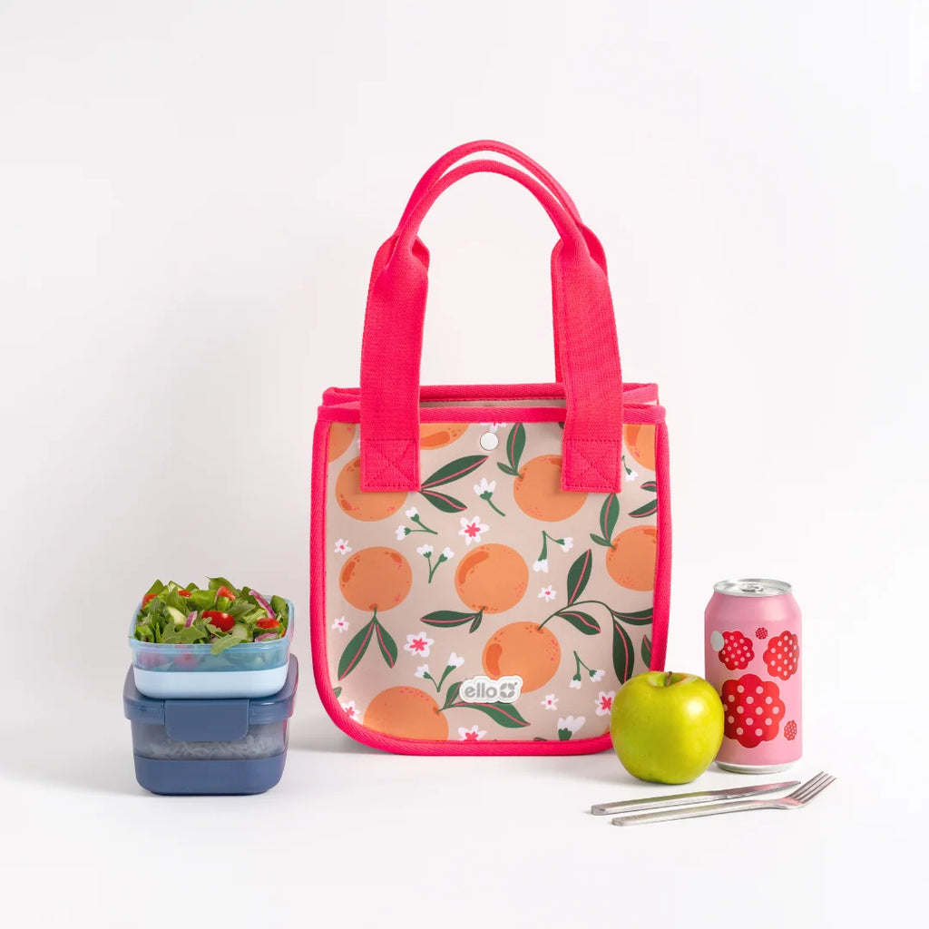 Reusable Lunch Tote with Multiple Pockets and a Foldable Design for Work Lunches, Picnics and Travel