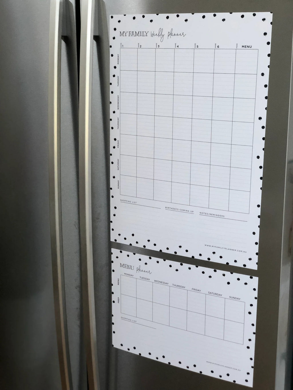 Reusable Magnetic Weekly Planner