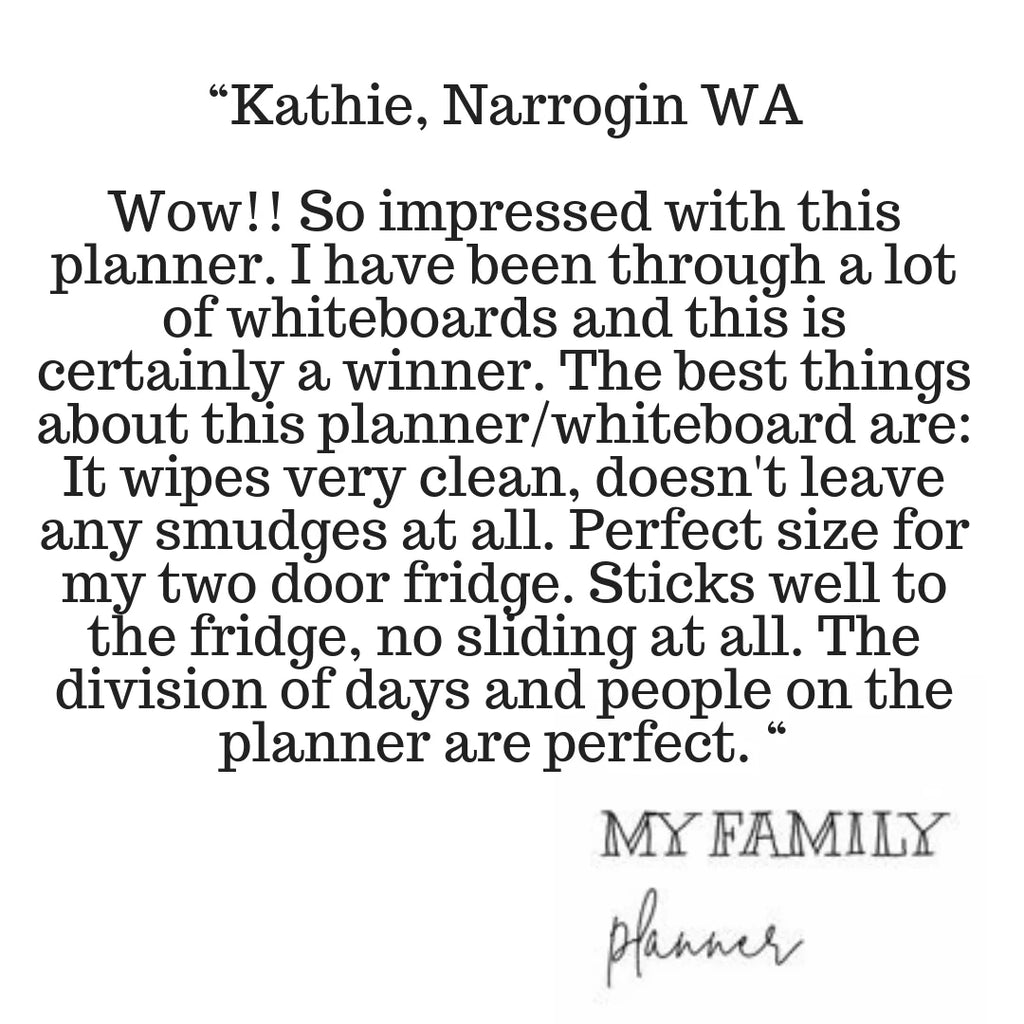 Reusable Magnetic Weekly Planner