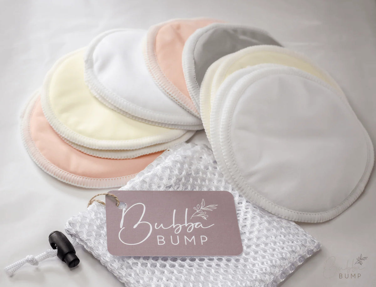 Reusable Nursing Pads in Soft Organic Bamboo, 14-Pack