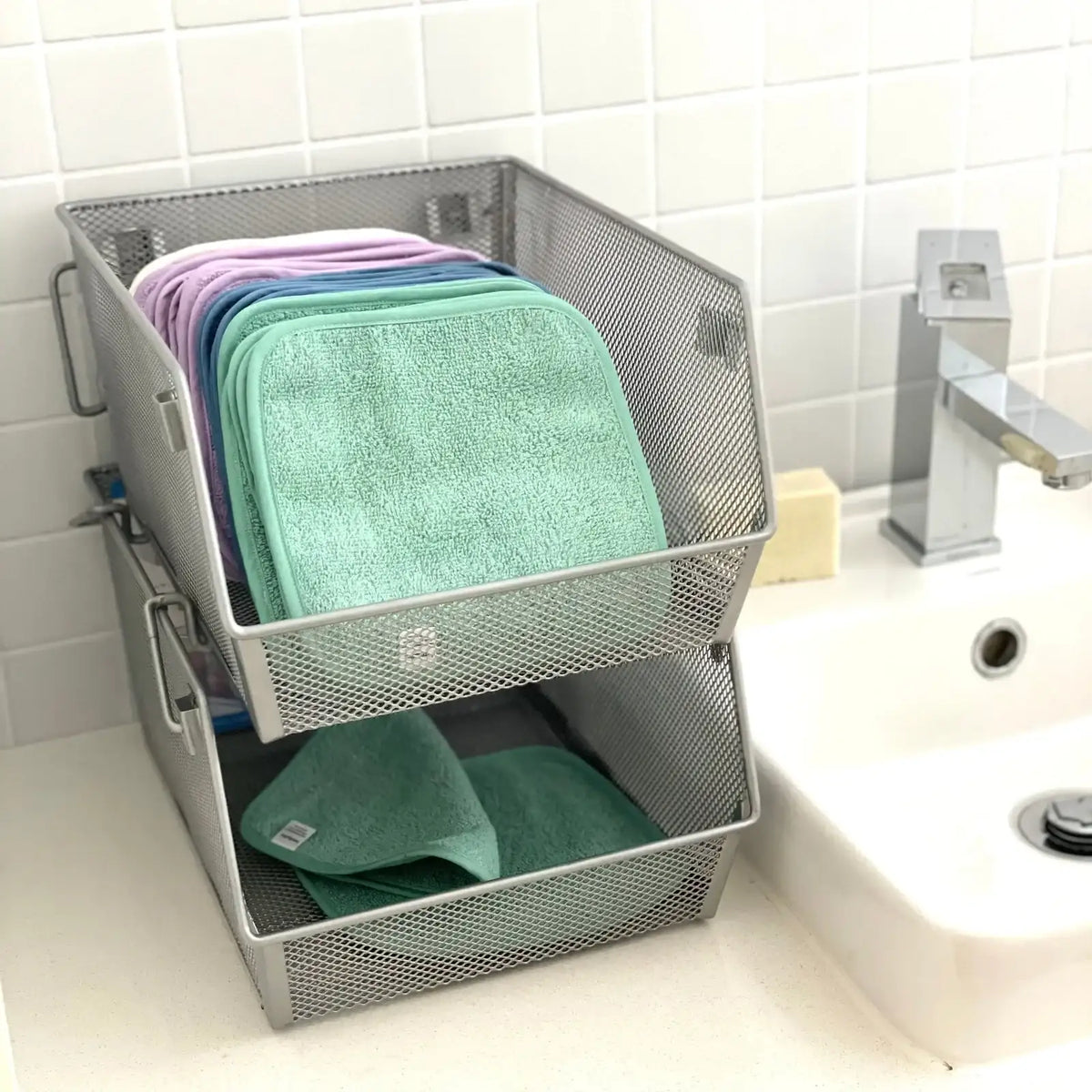Reusable Organic Cloth Wipes in 10, 20 or 25 Pack for Gentle Home Cleaning and Everyday Messes