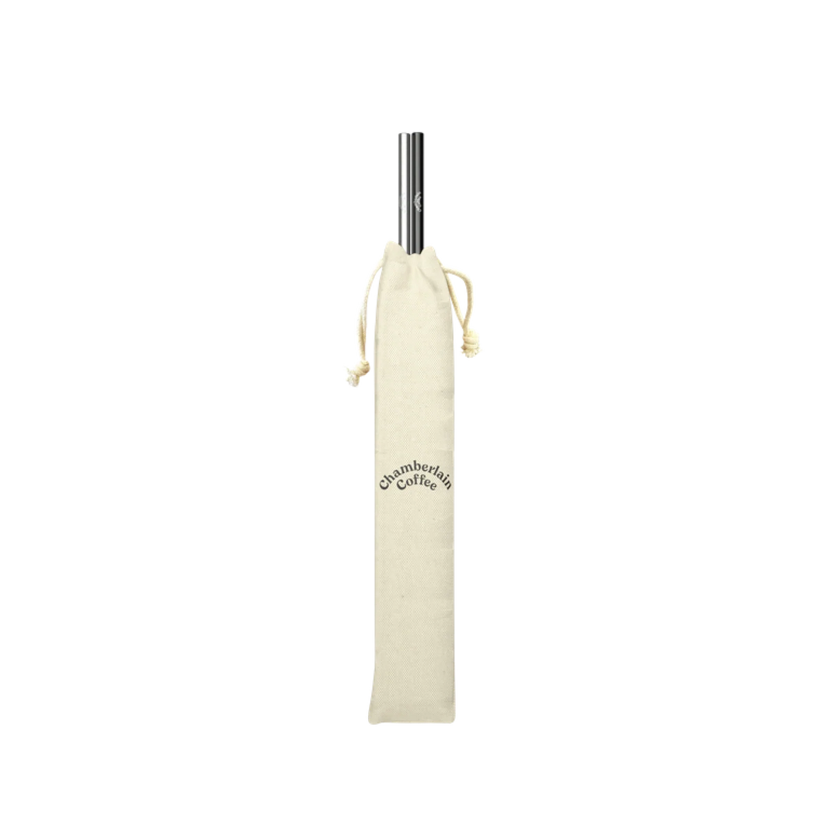 Reusable Stainless Steel Straws in Black and Silver