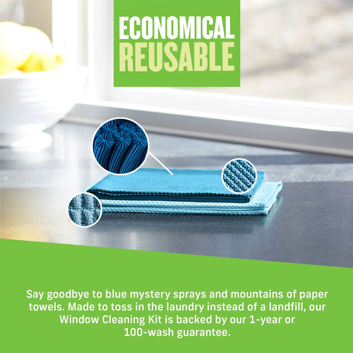 Reusable Window Cleaning Kit
