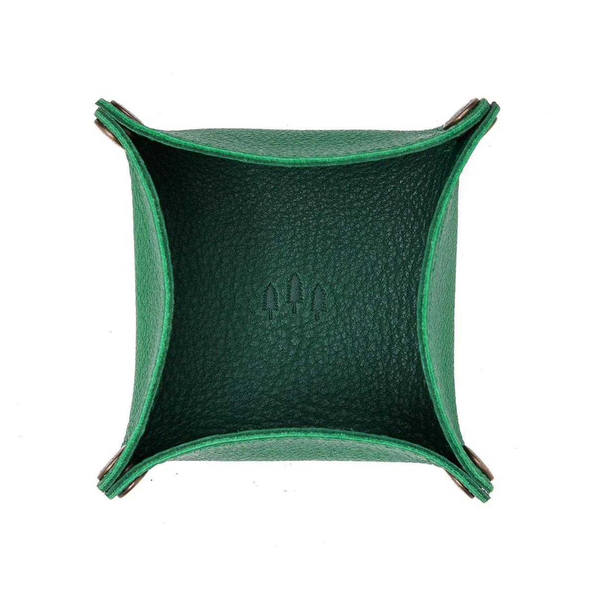 Reversible Clover Trinket Tray with Snap Corners for Jewelry, Coins, Keys and Everyday Small Treasures