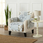 Reversible Furniture Protector, Chair-Patchwork - Grey
