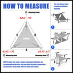 Right Triangle Shade Sail Canopy, 200 GSM HDPE Fabric with 95% UV Blocking for Outdoor Patios and Pools