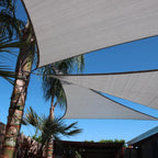 Right Triangle Shade Sail Canopy, 200 GSM HDPE Fabric with 95% UV Blocking for Outdoor Patios and Pools
