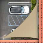 Right Triangle Shade Sail Canopy, 200 GSM HDPE Fabric with 95% UV Blocking for Outdoor Patios and Pools