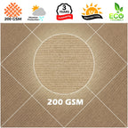 Right Triangle Shade Sail Canopy, 200 GSM HDPE Fabric with 95% UV Blocking for Outdoor Patios and Pools
