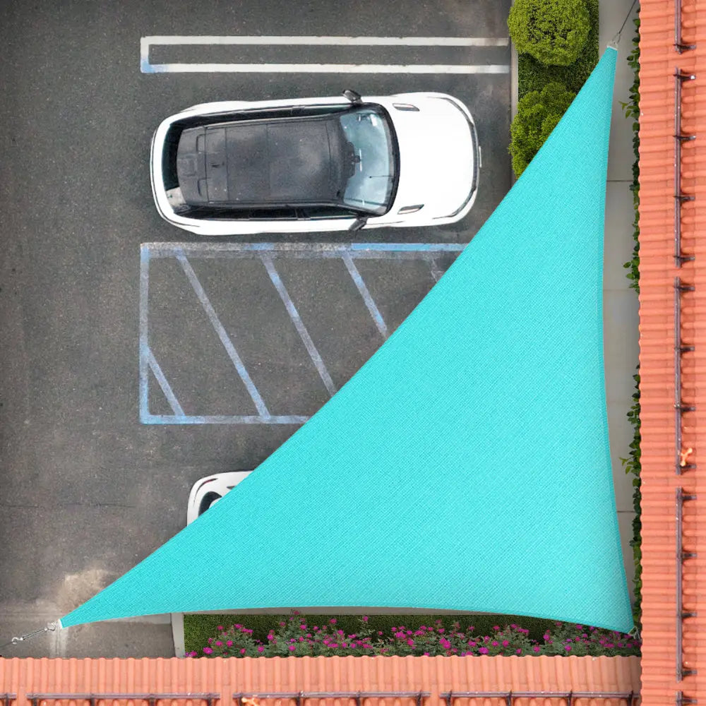 Right Triangle Shade Sail Canopy, 200 GSM HDPE Fabric with 95% UV Blocking for Outdoor Patios and Pools