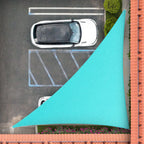 Right Triangle Shade Sail Canopy, 200 GSM HDPE Fabric with 95% UV Blocking for Outdoor Patios and Pools