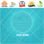 Right Triangle Shade Sail Canopy, 200 GSM HDPE Fabric with 95% UV Blocking for Outdoor Patios and Pools
