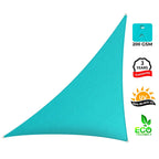 Right Triangle Shade Sail Canopy, 200 GSM HDPE Fabric with 95% UV Blocking for Outdoor Patios and Pools