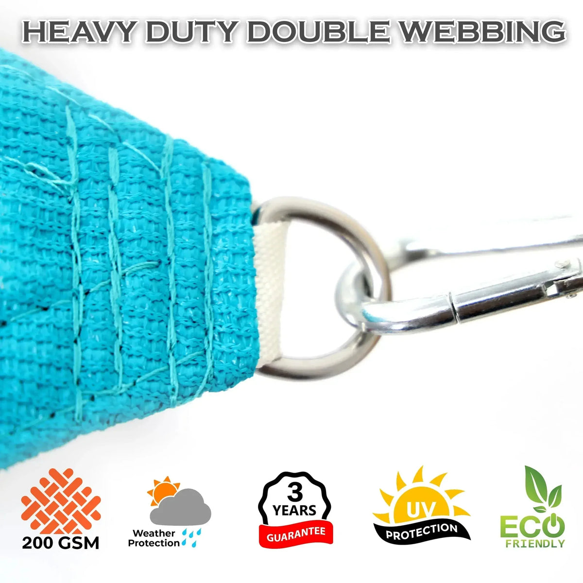 Right Triangle Shade Sail Canopy, 200 GSM HDPE Fabric with 95% UV Blocking for Outdoor Patios and Pools