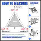 Right Triangle Shade Sail Canopy, 200 GSM HDPE Fabric with 95% UV Blocking for Outdoor Patios and Pools
