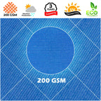 Right Triangle Shade Sail Canopy, 200 GSM HDPE Fabric with 95% UV Blocking for Outdoor Patios and Pools