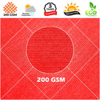 Right Triangle Shade Sail Canopy, 200 GSM HDPE Fabric with 95% UV Blocking for Outdoor Patios and Pools
