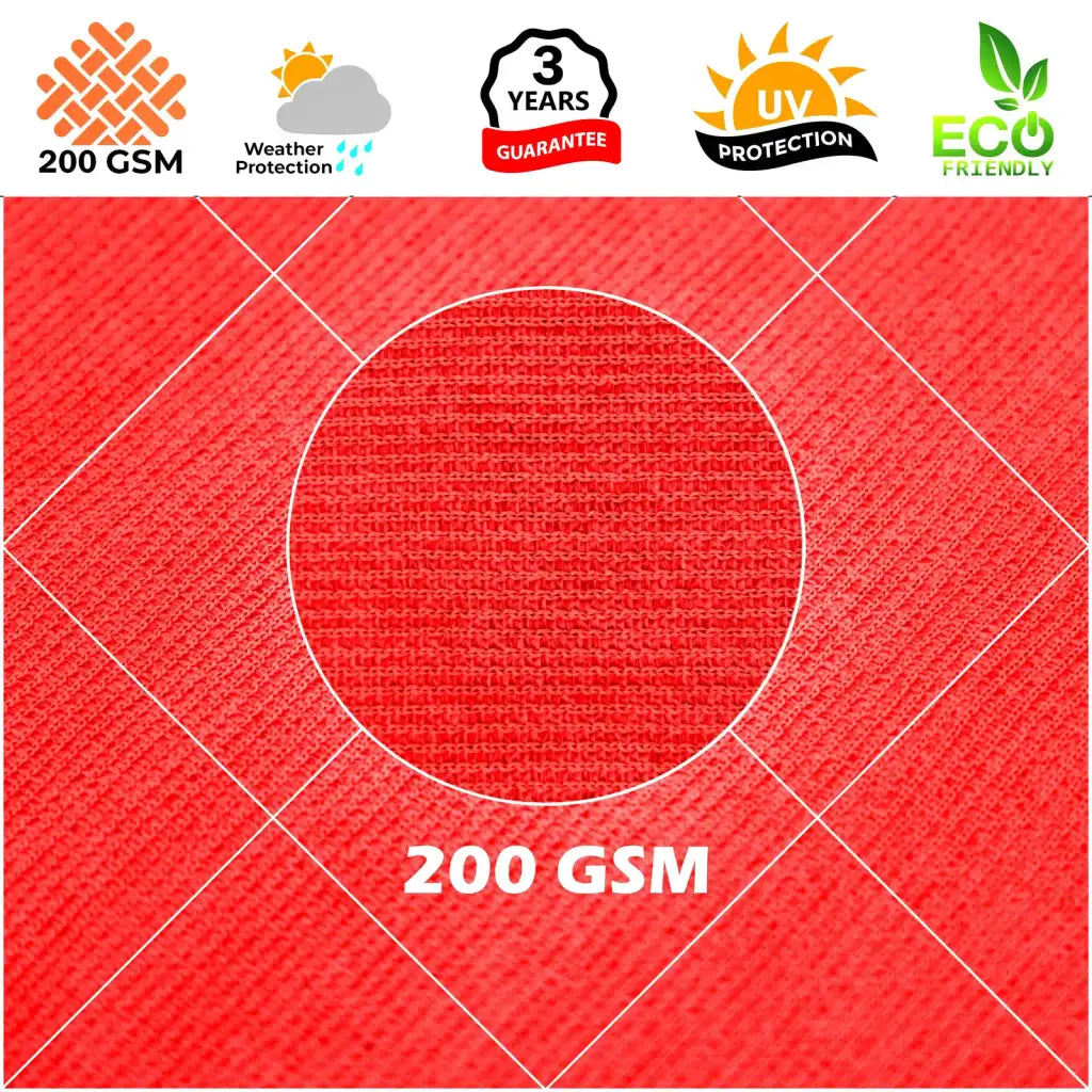 Right Triangle Shade Sail Canopy, 200 GSM HDPE Fabric with 95% UV Blocking for Outdoor Patios and Pools