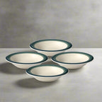 Rim Soup Bowls, Set of 4 in Stoneware