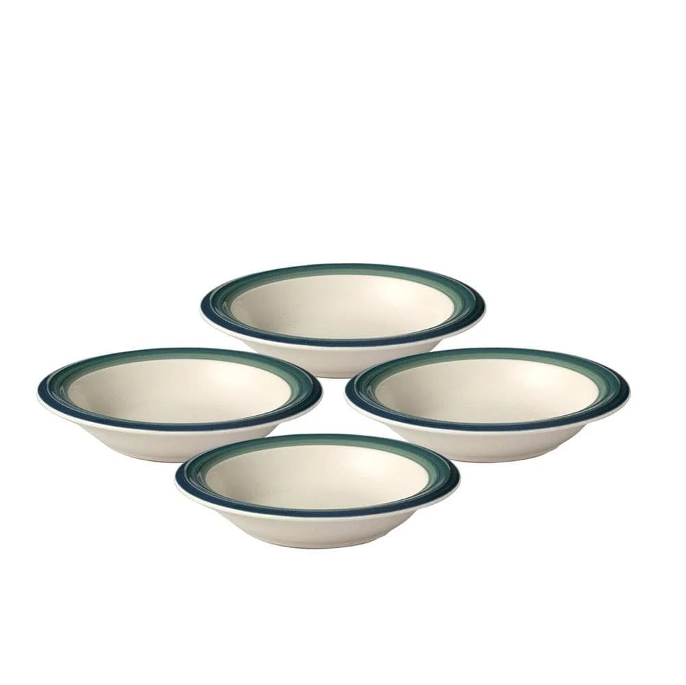 Rim Soup Bowls, Set of 4 in Stoneware