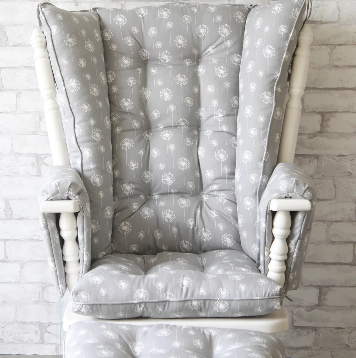 Rocking Chair Cushion Set for Four-Post Glider Rockers with Wingback Back and Seat Cushions