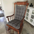 Rocking Chair Cushions in Heathered Pewter Grey