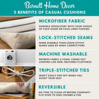 Rocking Chair Cushions in Heathered Pewter Grey