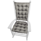 Rocking Chair Cushions in Heathered Pewter Grey