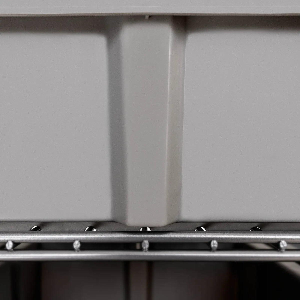 Rolling Bin Rack with 12 Grey Slide-Out Bins and Seven Steel Wire Shelves for Garage or Office Storage