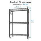 Rolling Clothes Rack