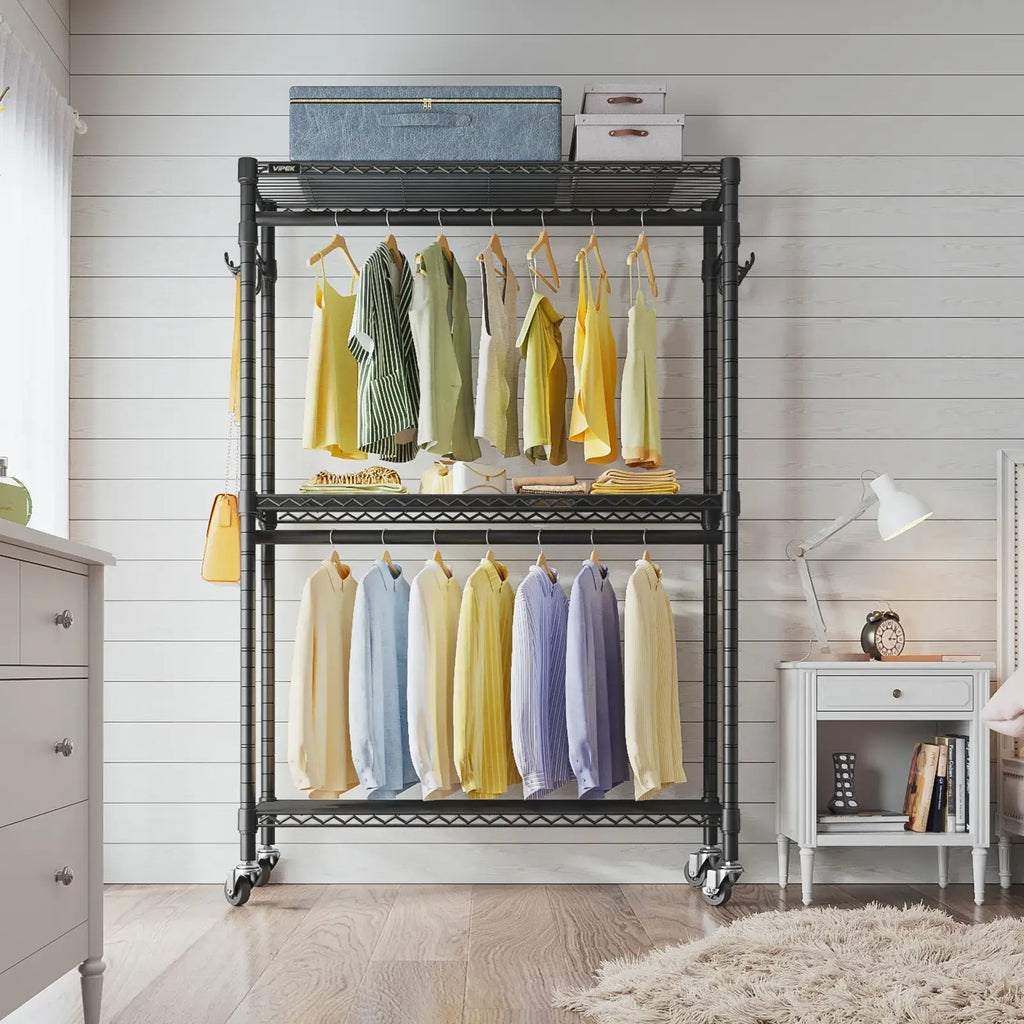 Rolling Clothes Rack