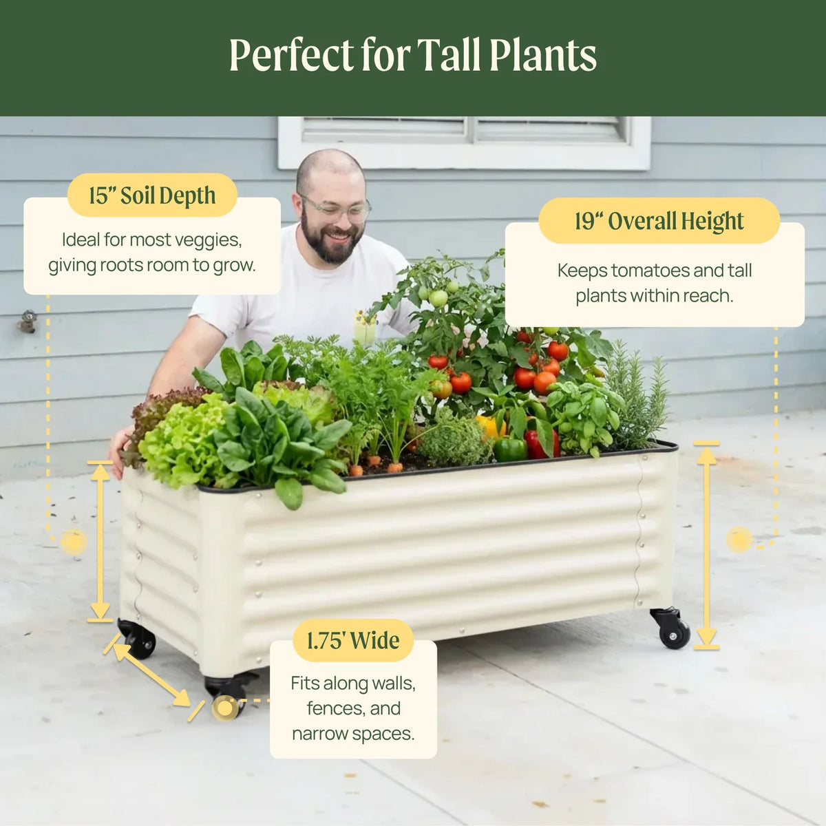 Rolling Cube Planter