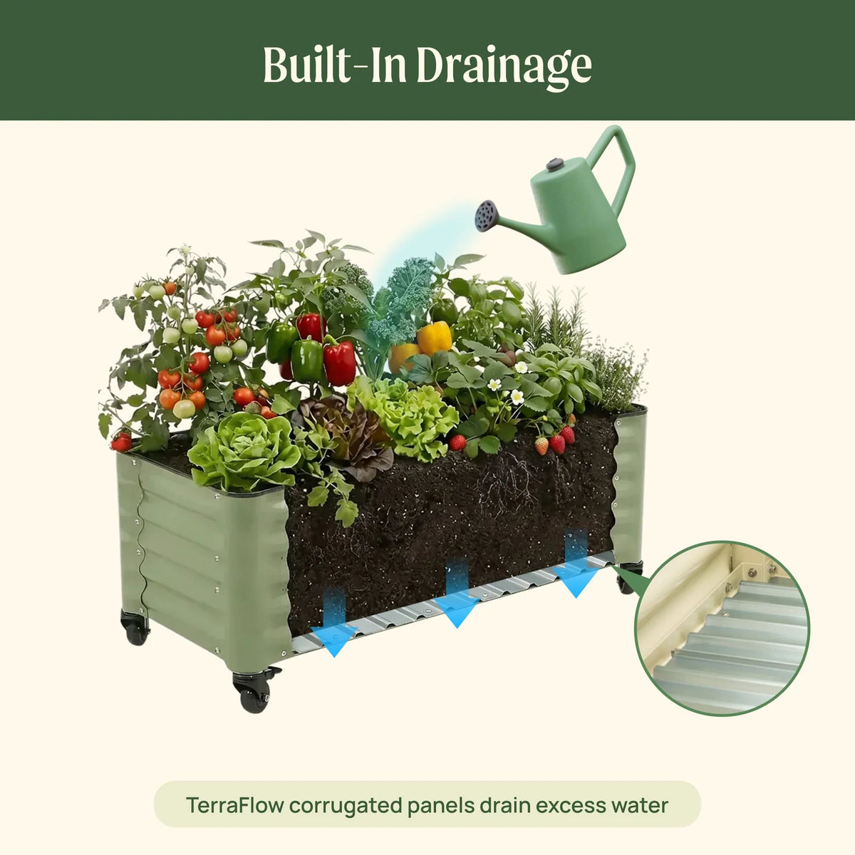 Rolling Cube Planter