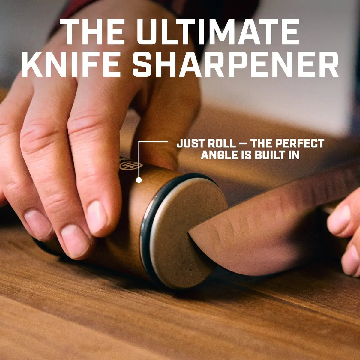 Rolling Knife Sharpener Set with 15° and 20° Angle for Consistent Kitchen Blade Maintenance