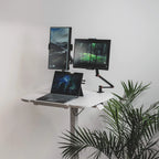 Rolling Standing Desk with a 0–90° Tilting Desktop and Fold-Flat Design for Typing, Reading or Sketching
