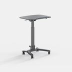 Rolling Standing Desk with a 0–90° Tilting Desktop and Fold-Flat Design for Typing, Readi — Black / 27"-39" / Black / 30"-44"
