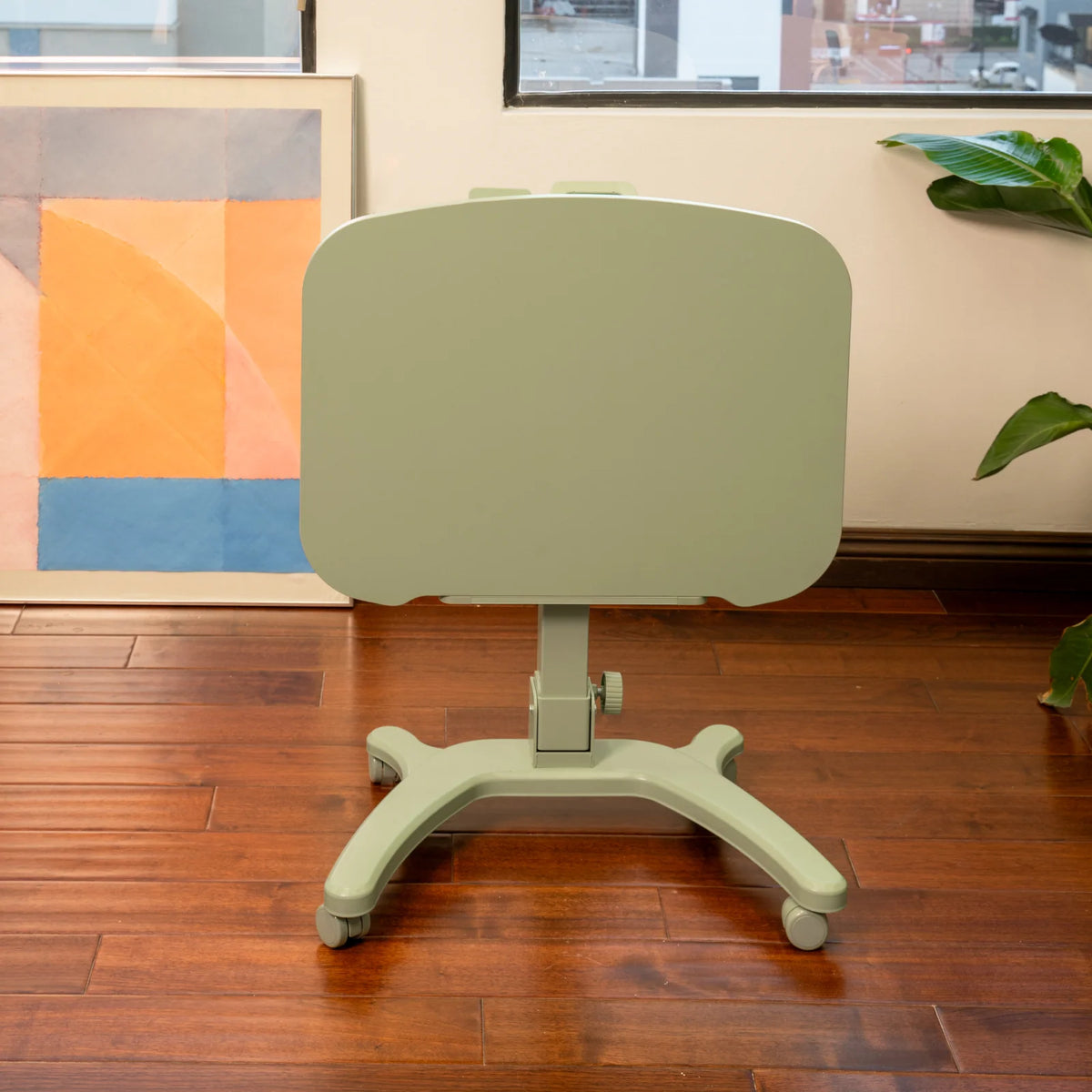 Rolling Standing Desk with a 0–90° Tilting Desktop and Fold-Flat Design for Typing, Reading or Sketching