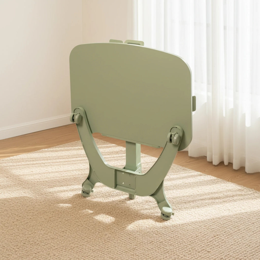Rolling Standing Desk with a 0–90° Tilting Desktop and Fold-Flat Design for Typing, Reading or Sketching
