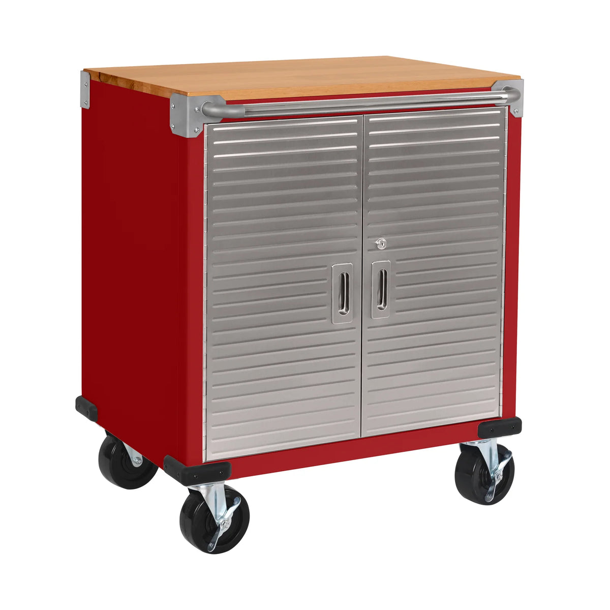 Rolling Storage Cabinet, Red