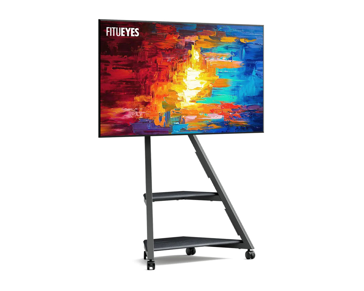Rolling TV Stand, For 32-65 Inch-Black