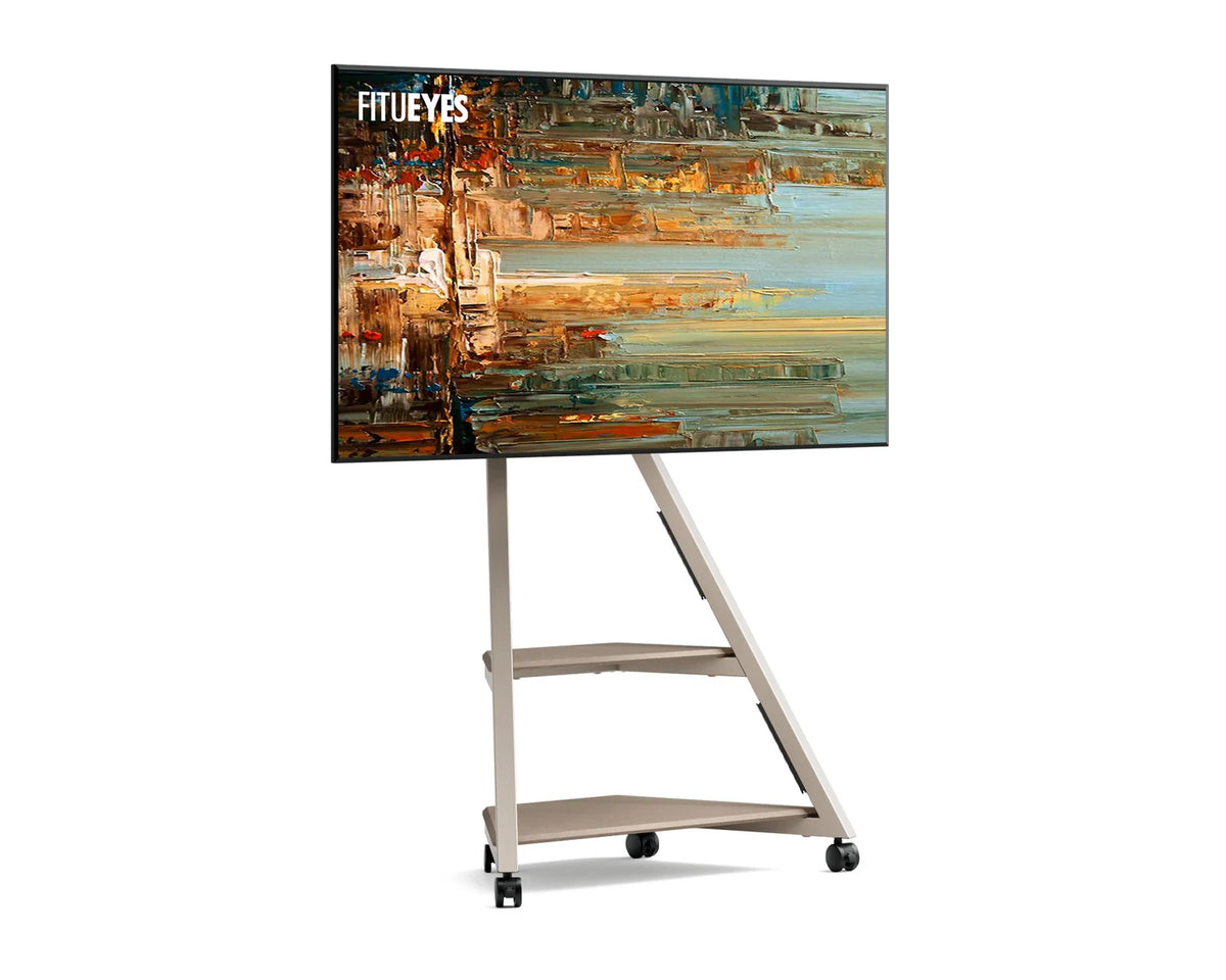 Rolling TV Stand, For 32-65 Inch-Morandi grey