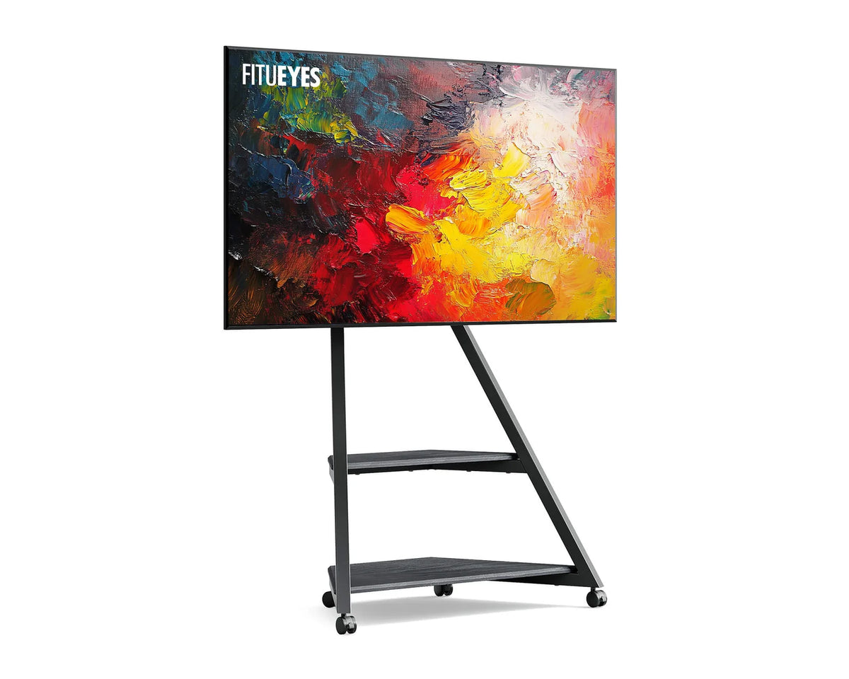 Rolling TV Stand, For 43-75 Inch-Black
