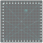 Rotating Self-Healing Cutting Mat, 14 x 14 Inch Quilting Grid with 360-Degree Rotation and Angle Markings