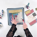 Rotating Self-Healing Cutting Mat, 14 x 14 Inch Quilting Grid with 360-Degree Rotation and Angle Markings