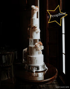 Round Acrylic Fillable Cake Tier with Removable Lid, Clear Floating Spacer for 2, 4 or 6 Inch Cake Designs