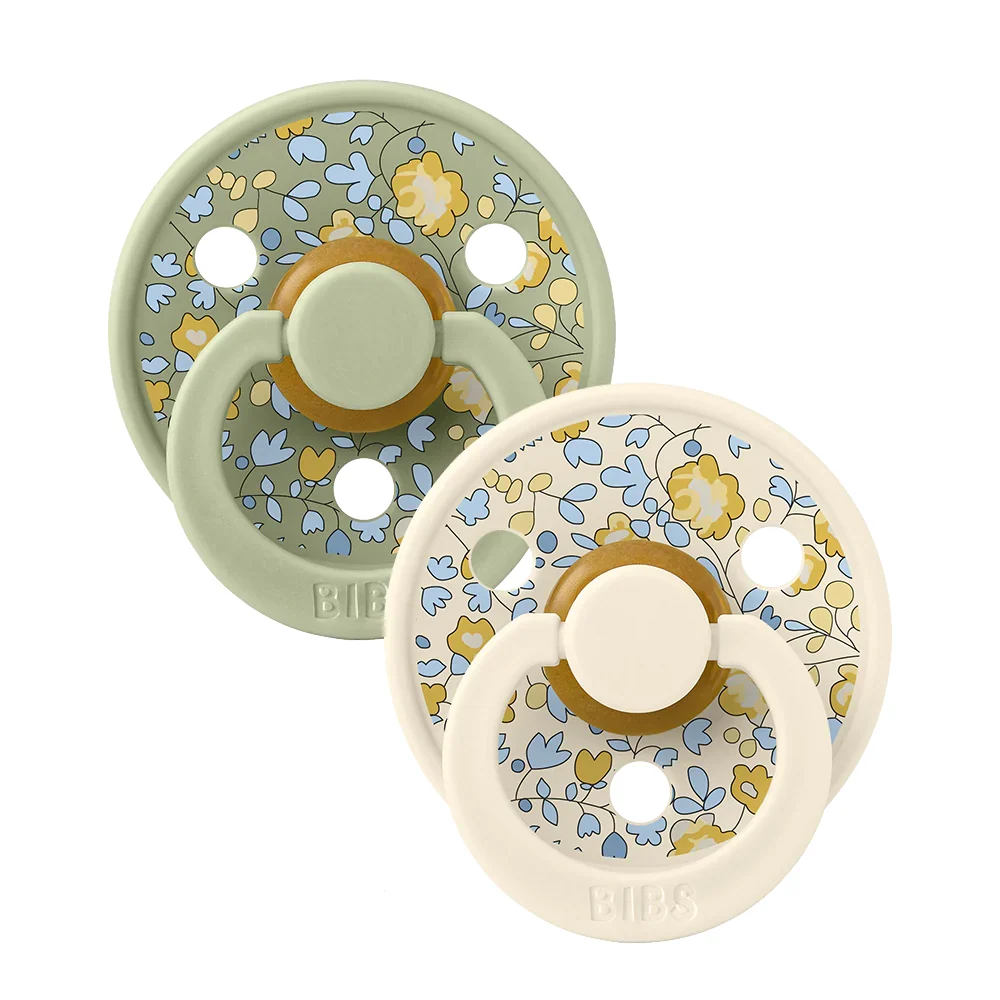 Round Latex Pacifiers, 2-Pack wi — Eloise Latex Sage Mix / Size 1 (0-6 Months) / Eloise Latex Sage Mix / Size 2 (6-18 Months)