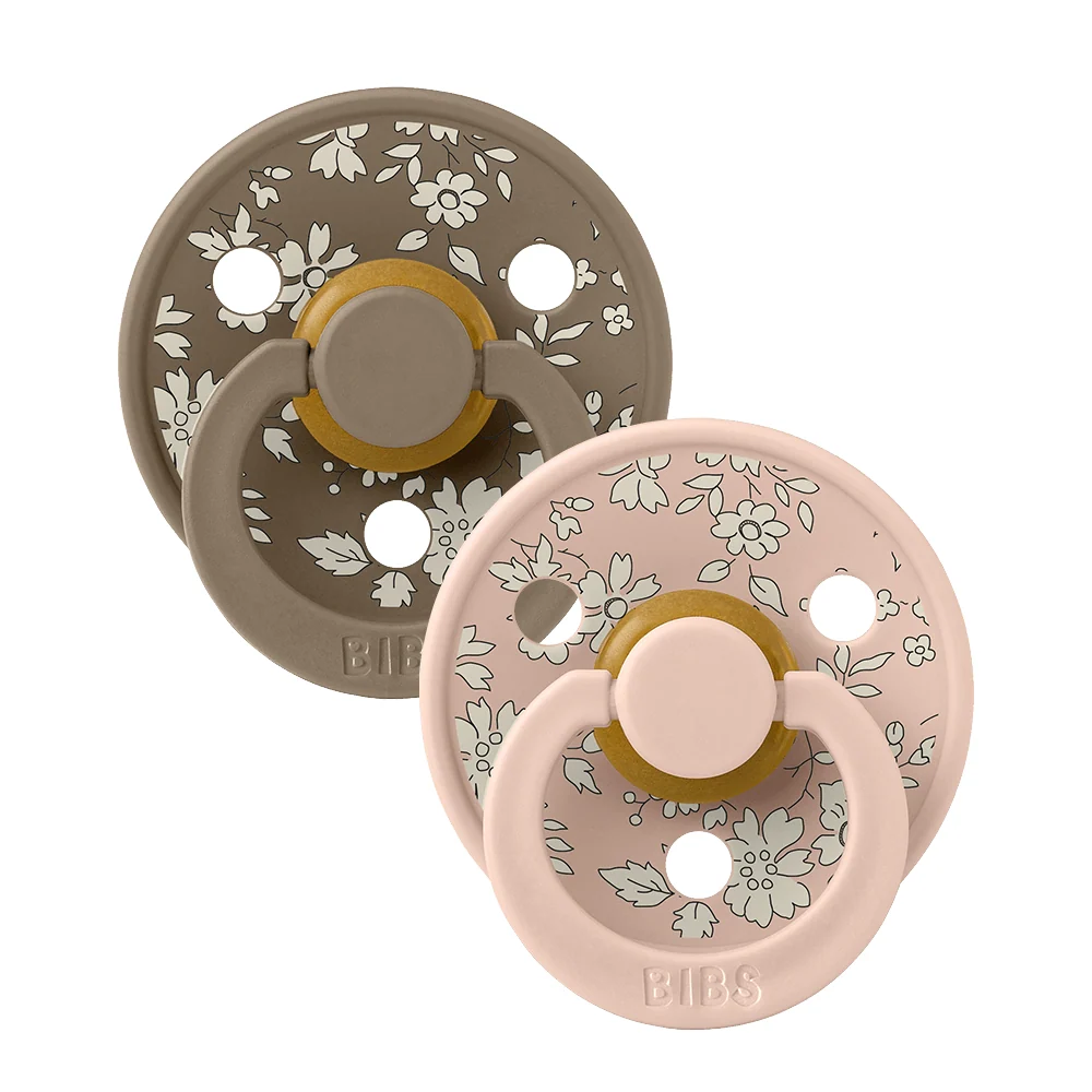 Round Latex Pacifiers, 2-Pack with Liberty-I — Capel Blush Mix / Size 1 (0-6 Months) / Capel Blush Mix / Size 2 (6-18 Months)