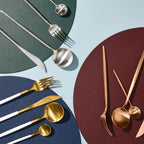 Round Placemat in Easy-to-Clean Leather-Like Material, 36cm Diameter for Everyday Dining Table Settings
