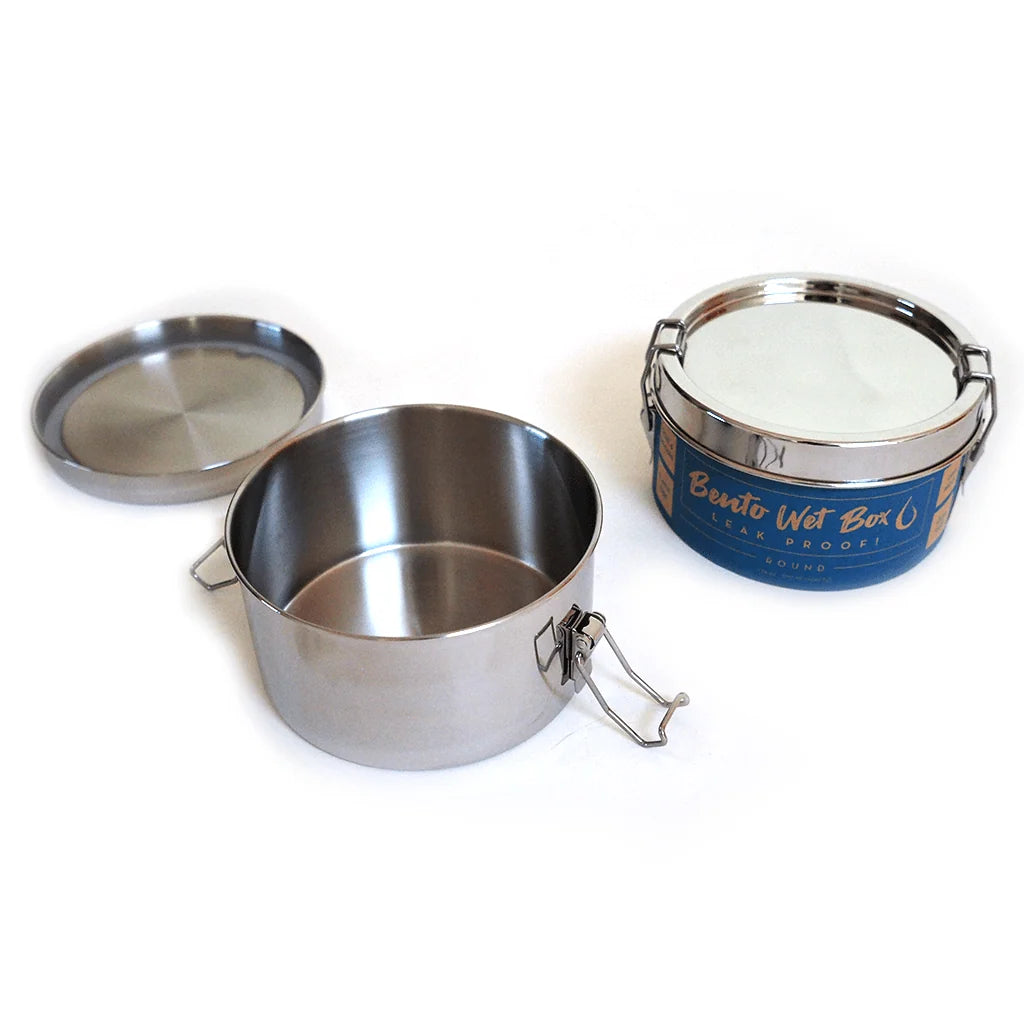 Round Stainless Steel Bento Lunch Box